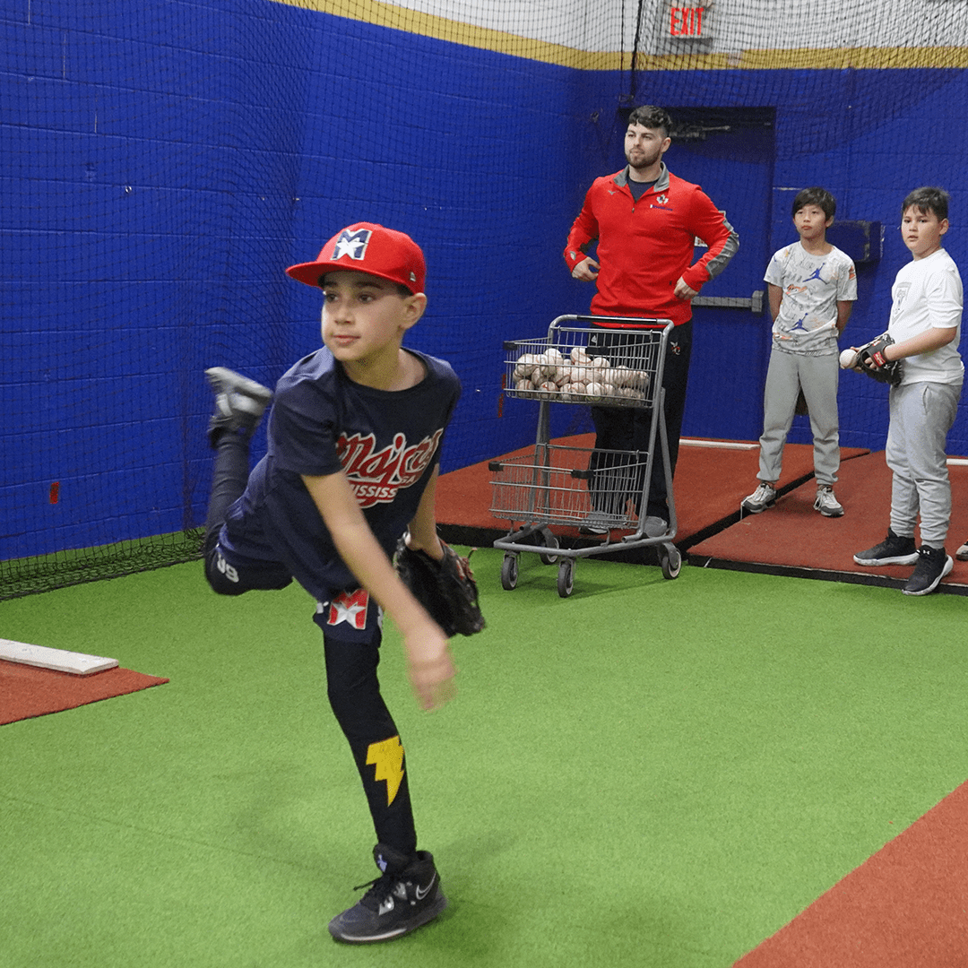 baseball inner ground with net